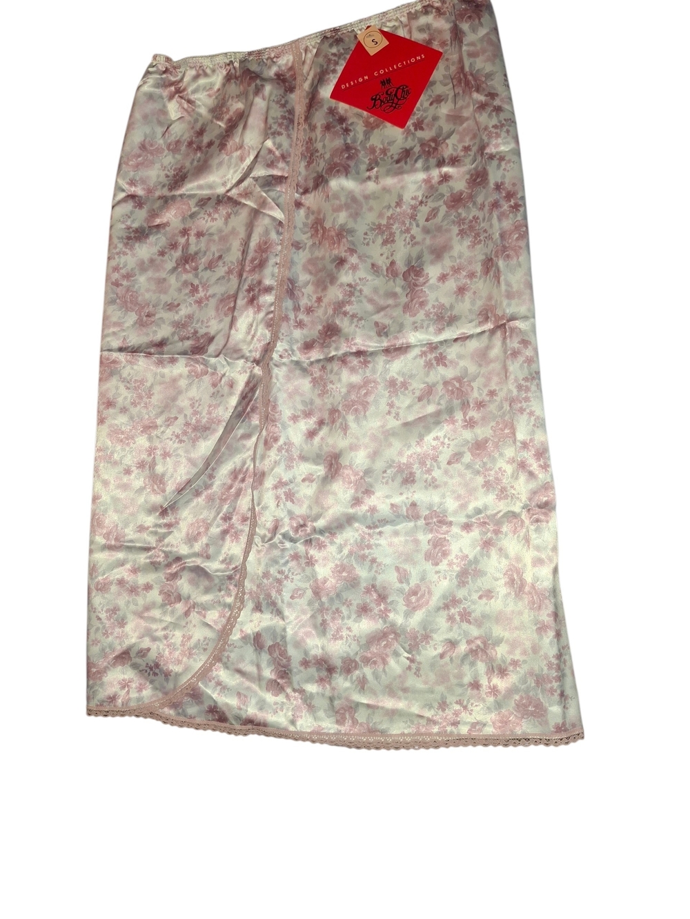 Satin Floral Half Slip in Light Pink Size Small Vintage NWT